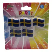 Tårtljus Sverigeflagga - 5-pack
