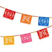 Textilgirlang Blommor Flerfärgad