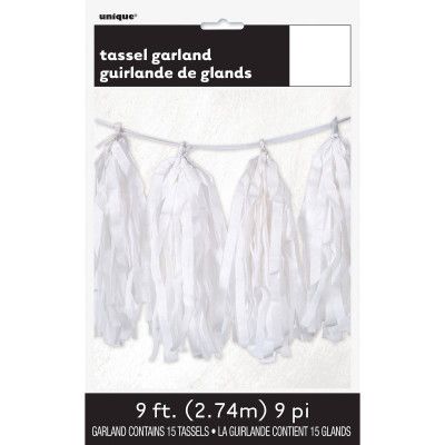 Tofs-girlang vit 274 cm