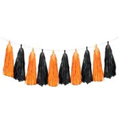 Tofs-Girlanger Orange&Svart