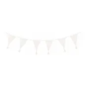 Tygvimpel med Tofsar Vit