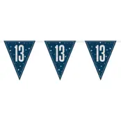 Vimpelgirlang 13 Blå/Silver
