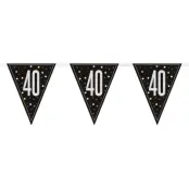 Vimpelgirlang 40 Svart/Silver
