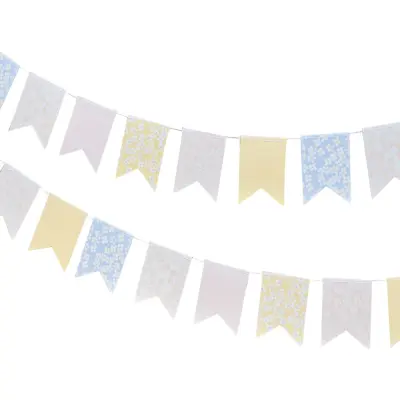 Vimpelgirlang Floral Pastell
