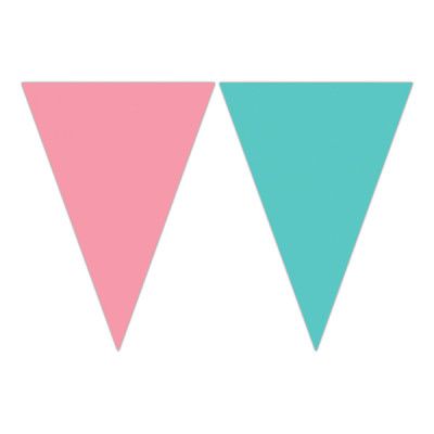 Vimpelgirlang Grön/Rosa