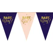 Vimpelgirlang i Papp Gender Reveal