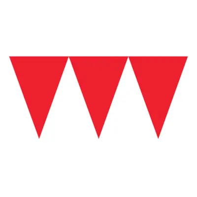 Vimpelgirlang Röd Lång