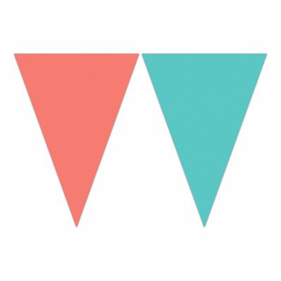 Vimpelgirlang Salmon/Turkos