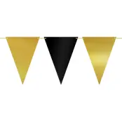 Vimpelgirlang Svart/Guld Metallic