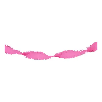 Pappersgirlang Crepe Rosa