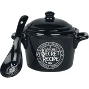 Alchemy England - Gothic Djup tallrik - Häxkittel med sked - för None - svart/vit