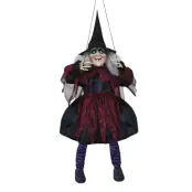 Animerad Häxa i Gunga med Ljud & Ljus Prop