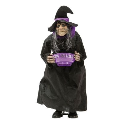 Animerad Häxa med Godisskål Prop