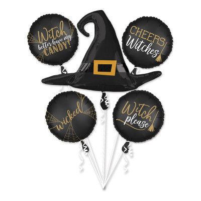 Ballongbukett Häxa Halloween