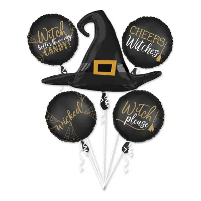 Ballongbukett Häxa Halloween