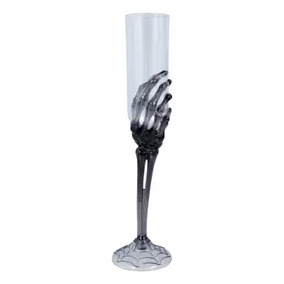 Champagneglas Skeletthand