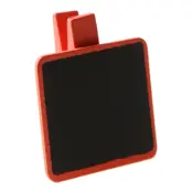 Clips med Skylt Orange/Svart - 6-pack