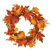 Dörrkrans Höstlöv med Pumpor