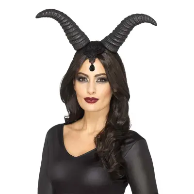 Diadem Den Onda Fen Svarta Horn - One size