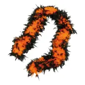 Fjäderboa Orange/Svart