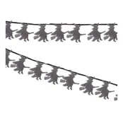 Girlang Häxor Glittersvart