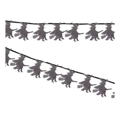 Girlang Häxor Glittersvart