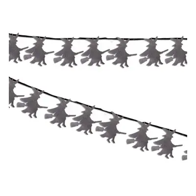 Girlang Häxor Glittersvart