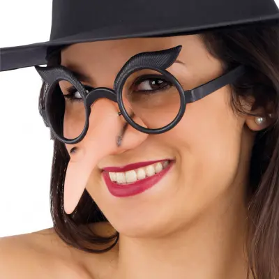 Glasögon med Häxnäsa