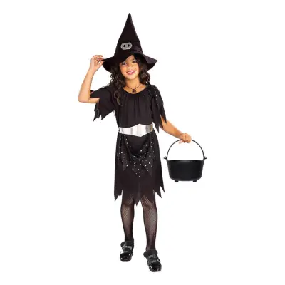 Häxa Glitter Barn Maskeraddräkt - X-Large