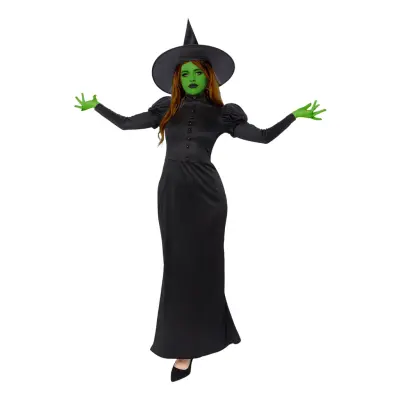 Häxa Klänning Maskeraddräkt - Medium/Large