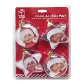 Julgranskulor för Foto - 4-pack