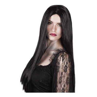 Häxa Svart Peruk - One size