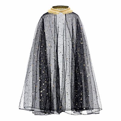 Häxcape Barn med Stjärnor - One size