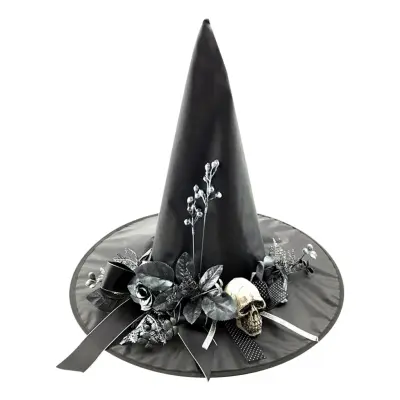 Häxhatt med Dekorationer - One Size