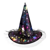 Häxhatt med Färgglada Stjärnor - One size