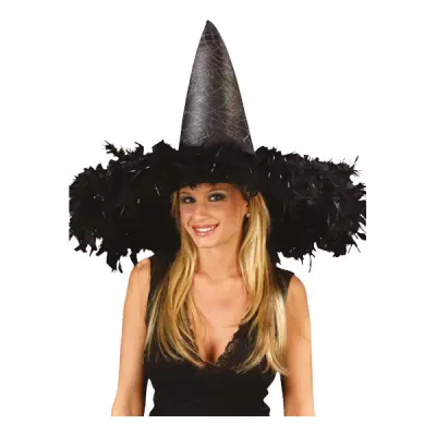 Häxhatt med Fjädrar - One size