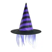 Häxhatt med Hår - One size