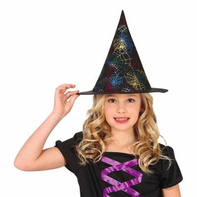 Häxhatt med Spindelnät Flerfärgad för Barn