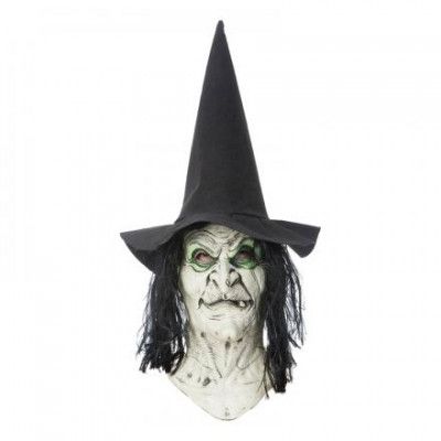 Häxmask med Hatt och Hår