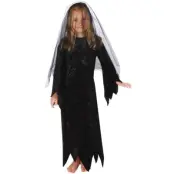 Häxslöja Med Spindlar Barnmaskerad - Onesize