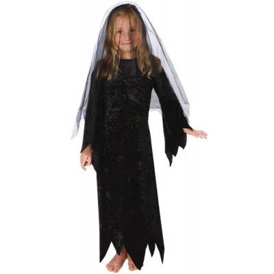 Häxslöja Med Spindlar Barnmaskerad - Onesize