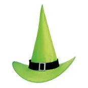 Hög Häxhatt Grön - 38 cm