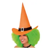 Hög Häxhatt Orange - 38 cm