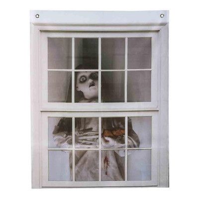 Fönsterdekoration Hemsökt Docka