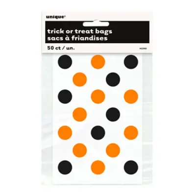 Kalaspåsar Halloween Prickiga - 50-pack