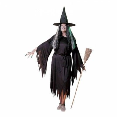 Klassisk Häxa Plus-size Maskeraddräkt