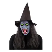 Läskig Häxmask med Hatt - One size