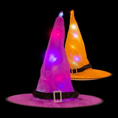 LED Häxhattar för Barn - 2-pack