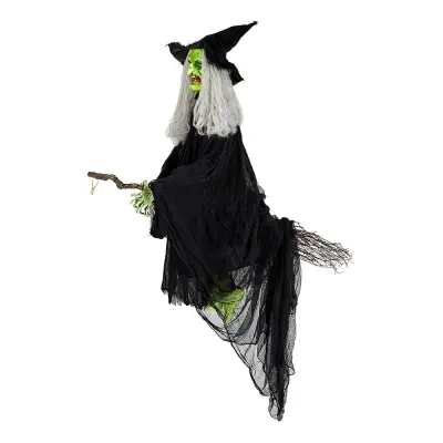 Ljudaktiverad Animerad Flygande Häxa Prop
