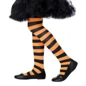 Orange/Svart Strumpbyxor för Barn - One size